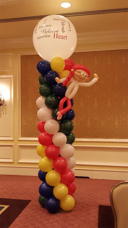 USBA balloon column with kid2