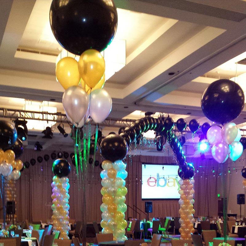Balloon bouquets with 3' and single arch with columns ebay